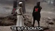Tis But A Scratch