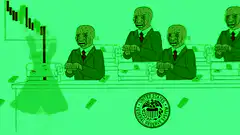 Bitcoin Woman Dancing at Federal Reserve