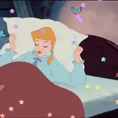 Cinderella sleeping with stars