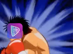 anime character hit by app icons