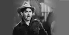Clark Gable cowboy hat surprised