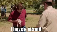 Ron Swanson I have a permit
