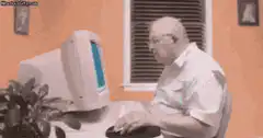 Old man deletes My Computer
