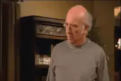Larry David pointing finger
