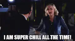 Leslie Knope I Am Super Chill All The Time