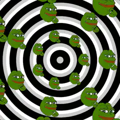 Pepe frog spiral hypnotic animation