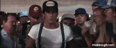 Sylvester Stallone in the bar scene