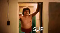 Sup shirtless man doorway