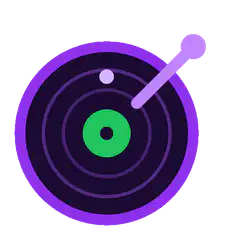 purple target with bouncing ball