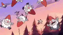 falling gnomes