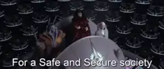 Palpatine declares a safe and secure society