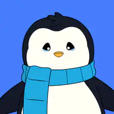 Crying cartoon penguin