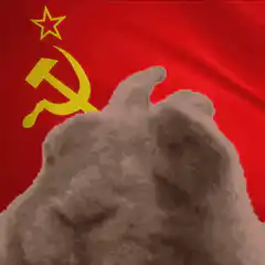 Soviet flag hamster dancing