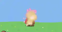 Peppa Pig explodes and survives