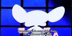 The Brain tries to take over the world