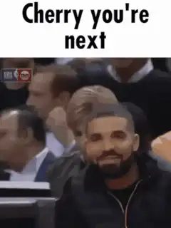 Drake pointing at Cherry