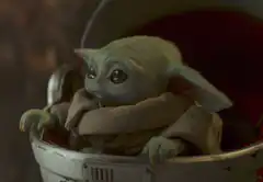 Baby Yoda sad face