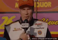 Dale Earnhardt Jr. hand gesture interview