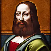 Glitching Jesus Portrait