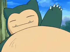 Snorlax laughing