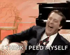 Stephen Fry laughs I think I peed myself