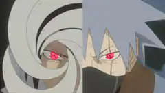Obito and Kakashi Sharingan activate