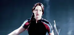 Katniss Everdeen aiming bow