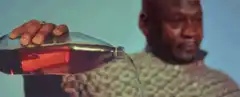 Michael Jordan pouring liquid