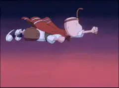 Superman Charlie Brown and Snoopy flying