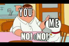 Peter Griffin and Brian No No