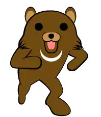 dancing brown bear cartoon