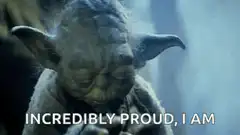 Yoda incredibly proud