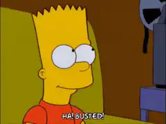 Bart Simpson Ha Busted