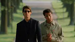 Tom Cruise and Dustin Hoffman walking in Rain Man