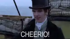 Benedict Cumberbatch says Cheerio