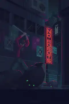 pixel art no robots street fight