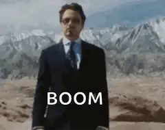 Tony Stark Boom Explosion