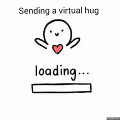 Sending a virtual hug loading
