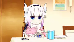 Kanna eating a cookie