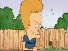 Beavis and Butt-Head laughing