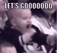 Baby cheering with fist pump