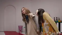 Megan and Cady looking up