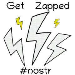 Get Zapped Nostr lightning bolts
