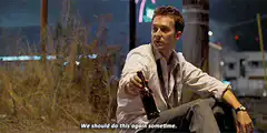 Edward Norton offers beer We should do this again sometime