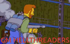 Waylon Smithers uses a flamethrower