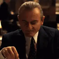 Joe Pesci nodding and pointing