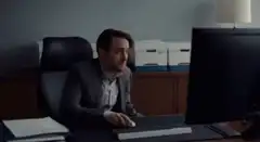 Man working at computer in office