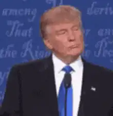 Donald Trump zooms in on mouth says wrong