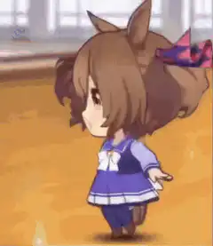 Chibi horse girl dancing