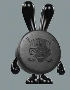 Black Chikoroko bunny toy